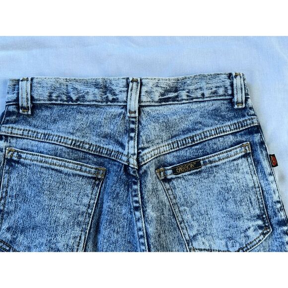 Vintage Sasson Acid Wash Tapered Leg Jeans Size 9, High Rise, 90's Juniors - Picture 6 of 8
